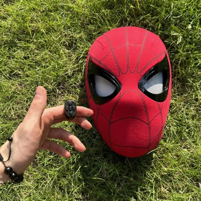 Spider-man Máscara Homem-Aranha Olhos em Movimento com Controle Remoto