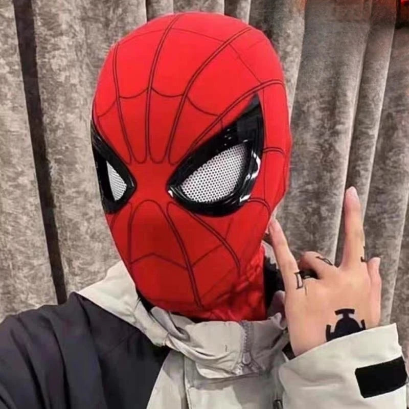 Spider-man Máscara Homem-Aranha Olhos em Movimento com Controle Remoto
