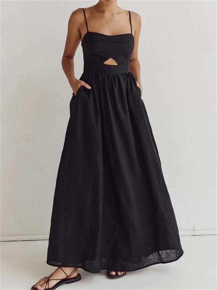 Vestido Longo de Alcinha Deusa Black