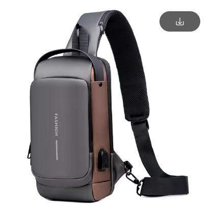 Bolsa Masculina De Ombro Carregamento USB