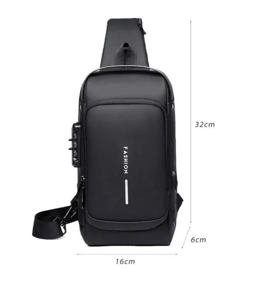 Bolsa Masculina De Ombro Carregamento USB