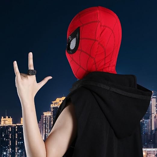 Spider-man Máscara Homem-Aranha Olhos em Movimento com Controle Remoto