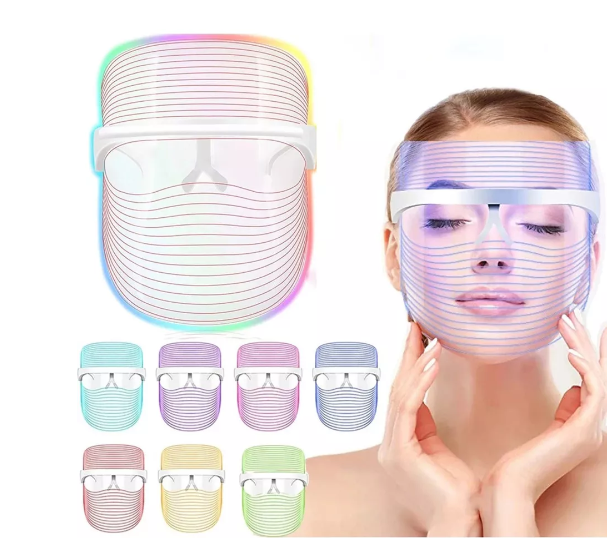 Máscara Facial De LED 7 Cores