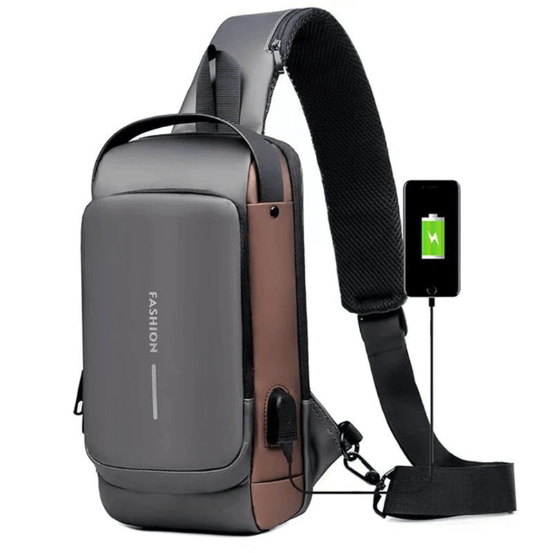 Bolsa Masculina De Ombro Carregamento USB